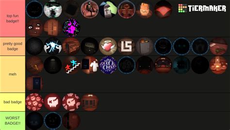 roblox doors badges Tier List (Community Rankings) - TierMaker