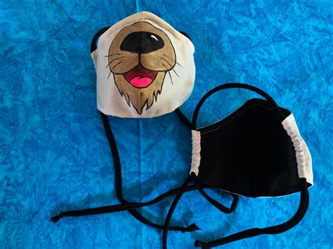 Funny Animal Face Masks Easy Breathe Hand-painted | Etsy