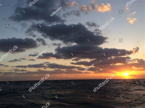 Ocean water sunset sunrise HD wallpaper, dark blue ocean with grey clouds and sky image clicked ...