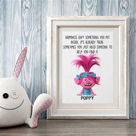 Trolls Movie Print Princess Poppy Quote Trolls Birthday | Etsy