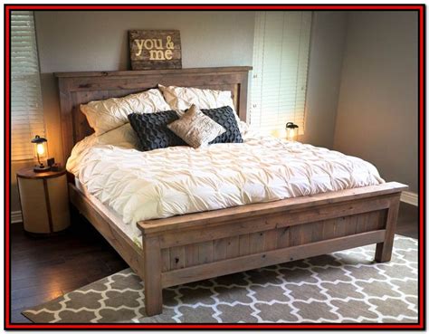 Diy King Size Bed Frame Plans Platform - Bedroom : Home Decorating Ideas #4lkKx7eqv1