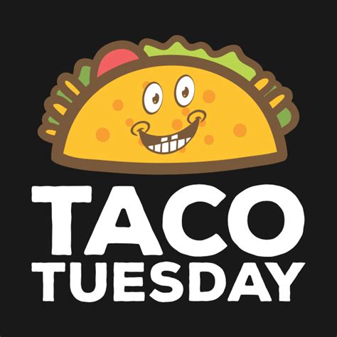 Cute & Funny Taco Tuesday Smiling Taco - Taco Tuesday - T-Shirt | TeePublic