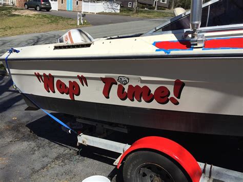 Custom Speed Pontoon Sail Boat Name Vinyl Lettering 6" x 36" Decal w ...