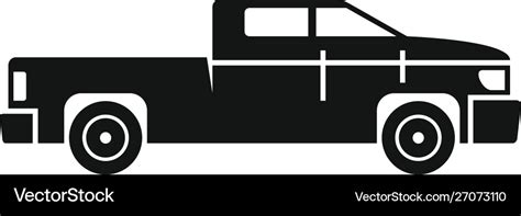 Truck pickup icon simple style Royalty Free Vector Image