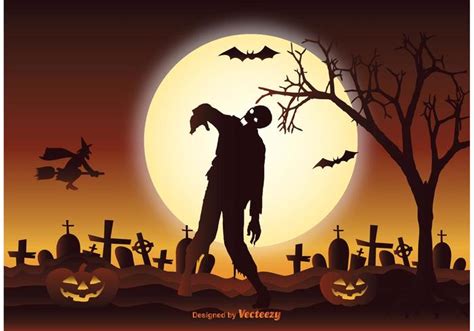 Halloween Zombie Illustration - Download Free Vector Art, Stock ...