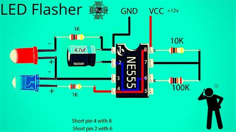 Simple Led Flasher Circuit Diagram