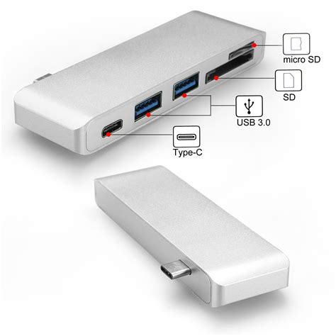 USB 3.1 Type-C to USB 3.0 HUB USB-C 5IN1 Charging Port Card Reader Adapter Cable | eBay