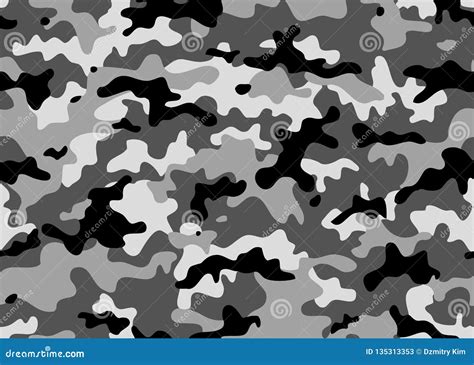 Camouflage Pattern Background Seamless Illustration. Military Camouflage Royalty-Free Cartoon ...