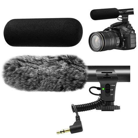 Buy tikysky Camera Microphone, M-1 Video Microphone for DSLR Interview Mic for Canon Nikon Sony ...