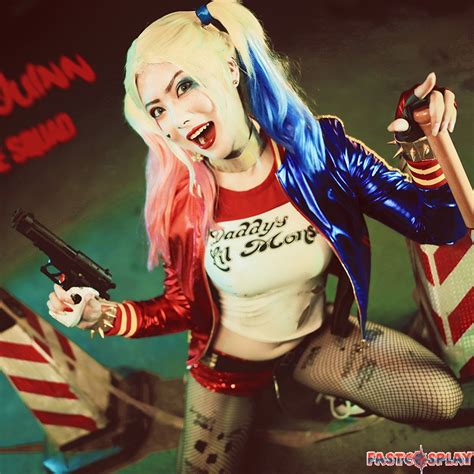 Suicide Squad Harley Quinn Cosplay Costume Deluxe Version