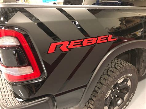 Dodge Ram Rebel Hood and Bedside Decals | Etsy