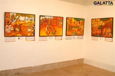 The Chuvar Chitra Kala or Kerala Mural Paintings on Mahabharatam now in Chennai tamil Event ...