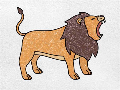 Lion Drawing Easy