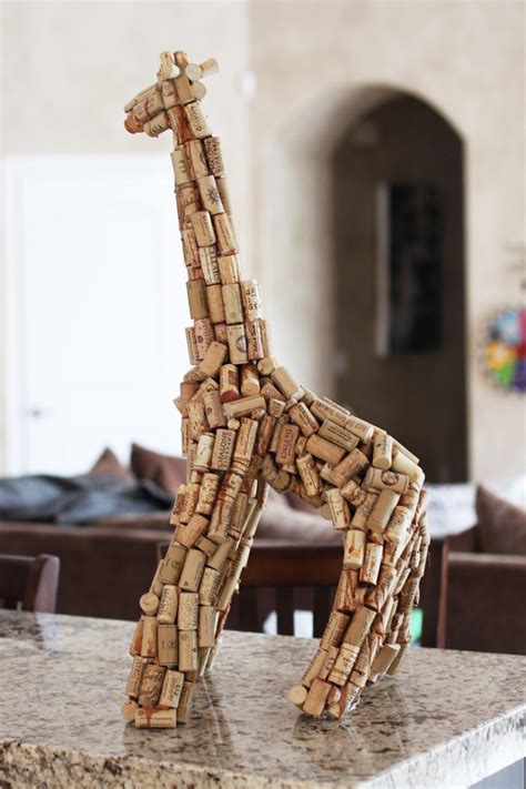 DIY Wine Cork Sculpture Art