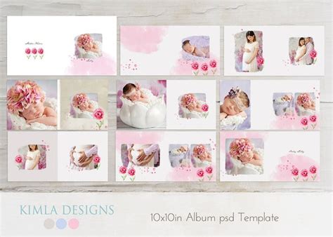 Items similar to 10x10in Album psd Template , Baby Baby psd template on Etsy