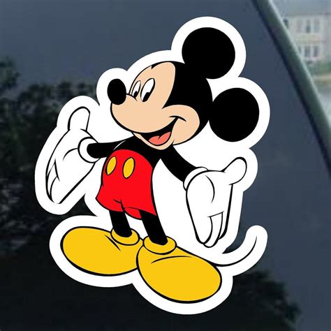 MICKEY MOUSE Vinyl Decal Car Window, Mirror, Bumper, Laptop, Yeti ...