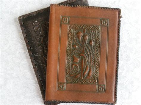 SALE. Leather Book Covers. Antique Bookcovers. by ZekesTree