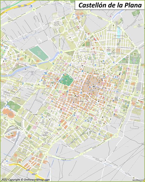 Castellón de la Plana Map | Spain | Detailed Maps of Castellón de la Plana (Castelló de la Plana)