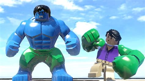 BLUE HULK VS GREEN HULK (TRANSFORMATION) - LEGO MARVEL SUPERHEROES - YouTube