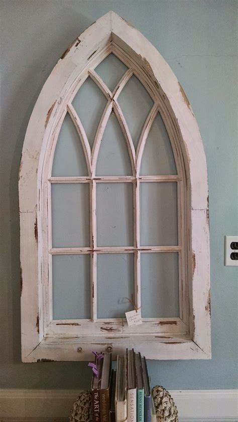 Chapel window, wall decor, church window, Cathedral Window, decorative wood window frame ...