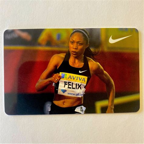 Very Rare Allyson Felix Vintage Nike Card - Gem