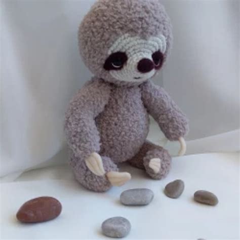 Plush crochet little sloth. Handmade collection sloth. Sloth - Inspire Uplift