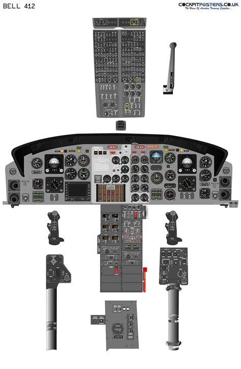 Bell 412 Helicopter Cockpit Poster - Etsy