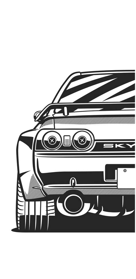 Jdm Car Drawings R34 / Nissan Skyline Gt R R32 Jdm Car Drawing Orhan Ozvatan Youtube : They ...