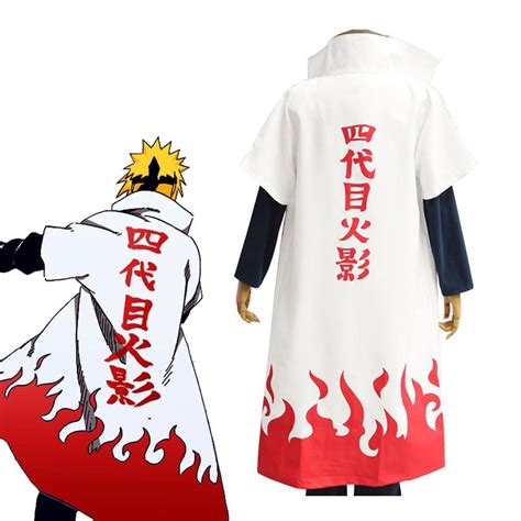 Anime Naruto Costume 4th Hokage Cloak Cosplay Robe – Jolly Costume