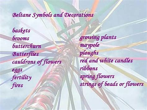 Beltane Symbols and Decorations