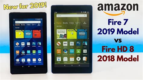 Amazon Fire 7 (New 2019 Model) vs Fire HD 8 (2018 Model) - Which is Better? - YouTube