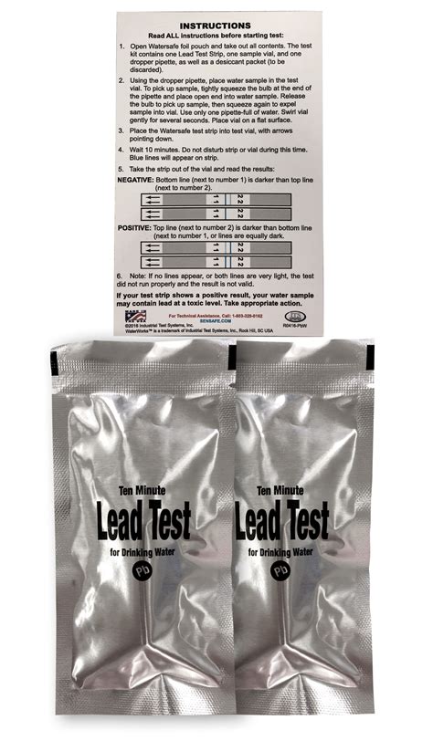 Quick™ Lead in Water Test | Visual Test Strips | Industrial Test Systems