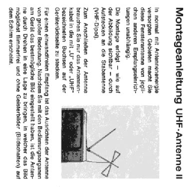 UHF-Antenne II Antenna Grundig Radio-Vertrieb, RVF, Radiowerke; Fürth |Radiomuseum.org