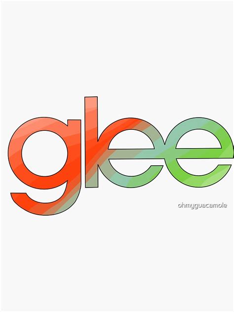 "Glee Logo" Sticker by ohmyguacamole | Redbubble