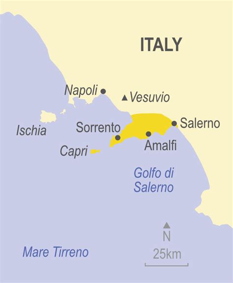 Sorrento Italy Map - Yetta Katerine