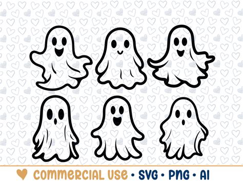 Cute Ghost Silhouette