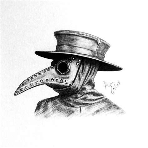 Plague Doctor Mask | Doctor drawing, Pencil art drawings, Plauge doctor