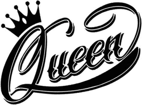 Queen Band Logo Png Download - Queen Wall Words Princess Crown Vinyl Sticker Kids - (810x600 ...