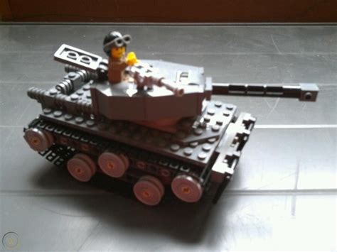 Custom Lego army tank T-34 homemade with Mini figure | #1721435134