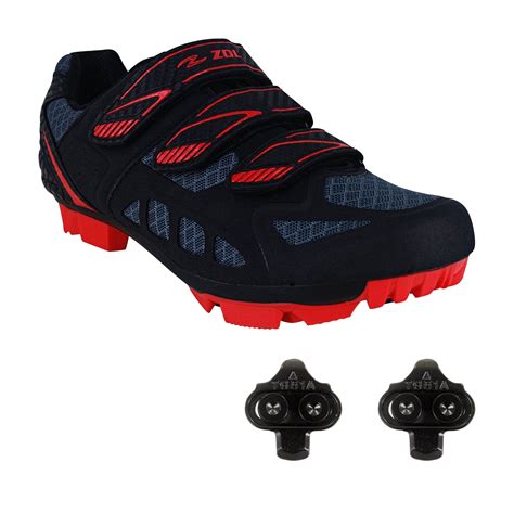 Zol Predator MTB Mountain Bike and Indoor Cycling Shoes with Cleats - Walmart.com - Walmart.com