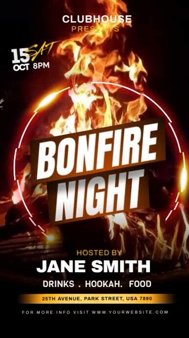 bonfire night Template | PosterMyWall