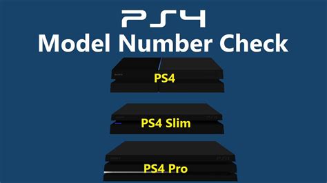 How to check the Model Number on a PS4, PS4 Slim and PS4 Pro - YouTube