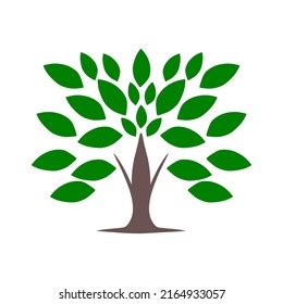 Green Tree Vector Logo Design Stock Vector (Royalty Free) 2164933057 | Shutterstock