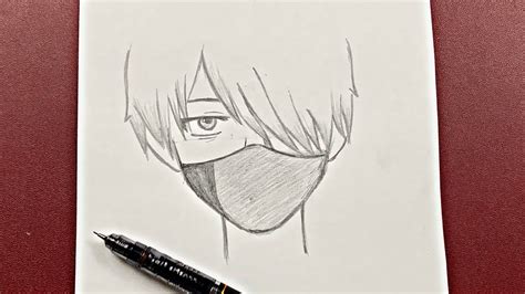 Lukisan Anime Simple / Easy Anime Drawing How To Draw Anime Girl Wearing A Mask Easy Step By ...