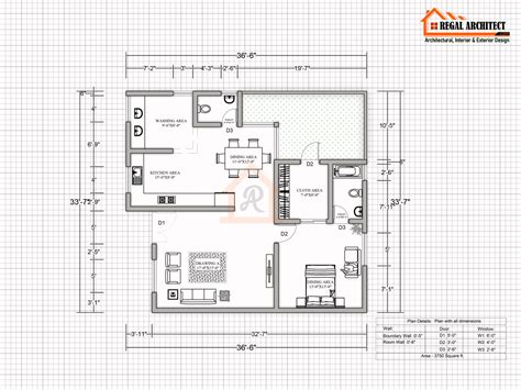 Floor Plan | Architectural Design | Interior Design by Regal Architect on Dribbble