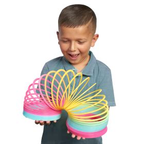 Slinky the Original Walking Spring Toy, Plastic Rainbow Giant Slinky - Just Play | Toys for Kids ...