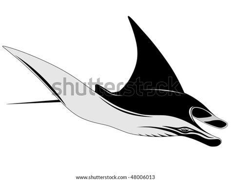 Manta Ray Stock Vector (Royalty Free) 48006013 | Shutterstock