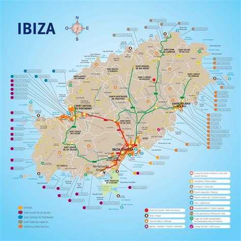 Ibiza resorts map - Ontheworldmap.com