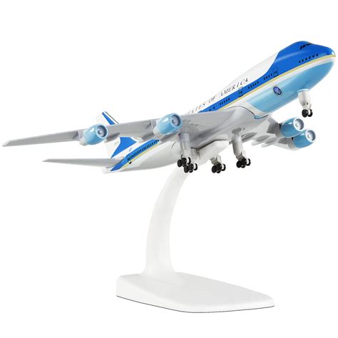 Buy Busyflies 1:300 Scale Air Force One Boeing 747 Airplane Models Alloy Diecast Airplane Model ...