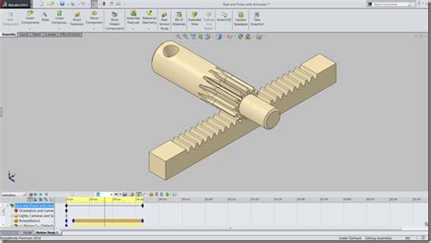 3D Solid Modelling Videos: Rack and Pinion with Animation (Video Tutorial) SolidWorks 2014